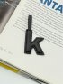 ビーガンレザー イニシャルチャーム 【k】小文字タイプ