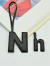 ビーガンレザー イニシャルチャーム 【n】小文字タイプ