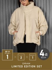 DRAW LIMITED EDITION SET【ビックシルエット 中綿ブルゾン入り】color：アイボリー