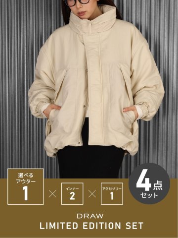 DRAW LIMITED EDITION SET【ビックシルエット 中綿ブルゾン入り】color：アイボリー