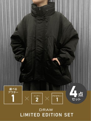 DRAW LIMITED EDITION SET【ビックシルエット 中綿ブルゾン入り】color：黒